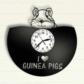 Ceas cadou cu porcusor de Guineea